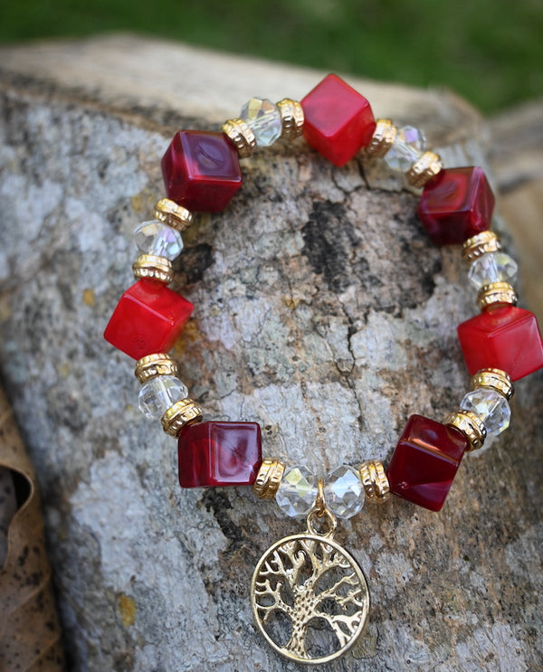 Tree of life stretch bracelet